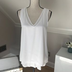 Banana Republic Layered Top. Size S. White.